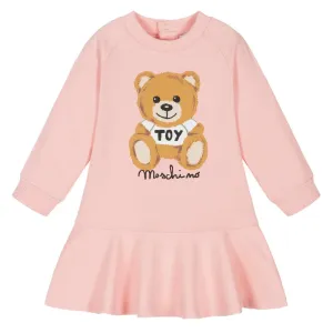 Moschino Baby Girls Teddy Bear Dress Pink - 12M PINK