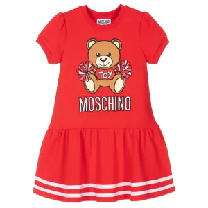 Moschino Girls Bear Dress Red - 4Y RED