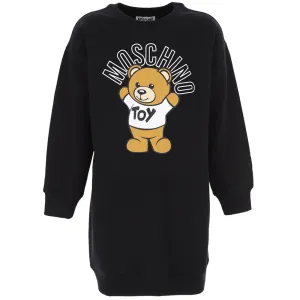 Moschino Girls Teddy Bear Dress Black - 10Y BLACK