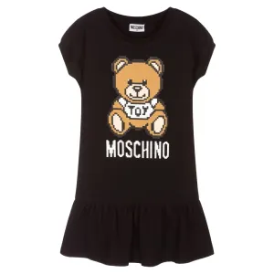 Moschino Girls Toy Bear Dress Black - 12Y BLACK
