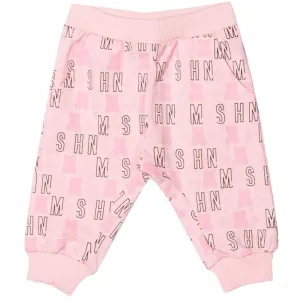 Moschino Baby Girls All-Over Leggings Pink - 12/18M PINK