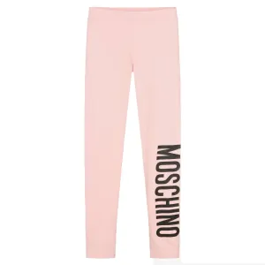 Moschino Girls Leggings Pink - 12A  SUGAR ROSE
