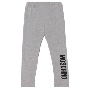 Moschino Girls Logo Leggings Grey - 10Y Grey