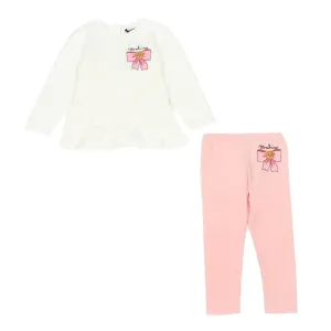 Moschino Baby Girls Teddy Bear T-shirt And Leggings White - 3M WHITE
