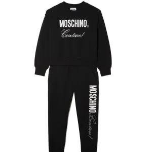 Moschino Girls Couture Logo Tracksuit Black - 8Y BLACK