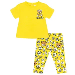 Moschino Girls T-shirt Pyjamas Set Yellow - 2Y YELLOW
