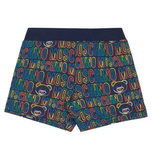 Moschino Baby Boys Repeat Logo Shorts Navy - 12/18M NAVY