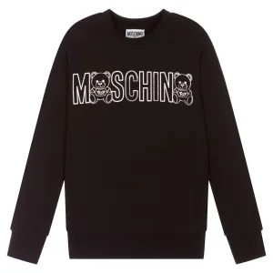 Moschino Boys Logo Sweatshirt Black - 10Y BLACK #487278