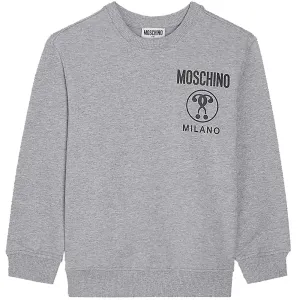 Moschino Boys Milano Logo Sweater Grey - 12Y Grey