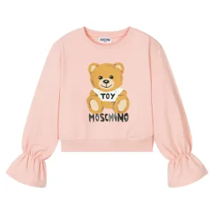 Moschino Girls Bear Sweater Pink - 6Y PINK
