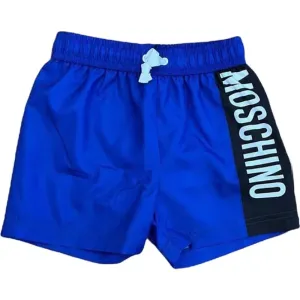 Moschino Boys Logo Swim Shorts Blue - 10Y BLUE