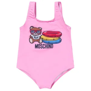 Moschino Baby Girls Toy Bear Swimsuit Pink - 12/18 PINK