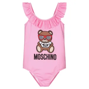 Moschino Girls Toy Bear Swimsuit Pink - 10Y PINK