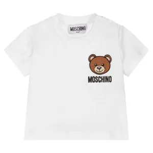 Moschino Baby Boys Bear T-shirt White - 12/18M WHITE