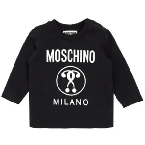 Moschino Baby Boys Logo T-shirt Black - 18M BLACK