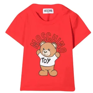 Moschino Baby Girls Teddy Bear T-shirt Red - 6M RED