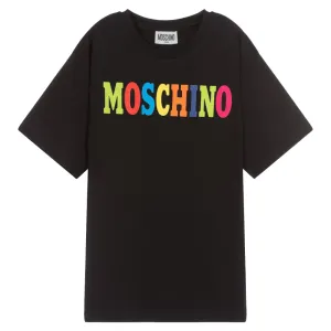 Moschino Boys Logo T-shirt Black - 10Y BLACK #487304