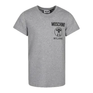 Moschino Boys Logo T-shirt Grey - 10Y GREY