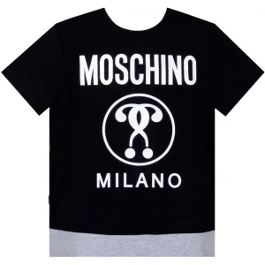 Moschino Boys Milano T-shirt Black - BLACK 8 YEARS