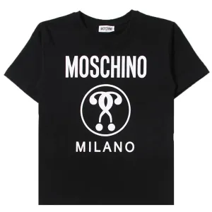 Moschino Unisex Kids Logo T-shirt Black - 10Y BLACK