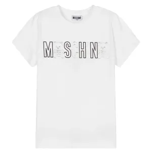 Moschino Unisex Kids Logo T-shirt White - 14Y WHITE #487658