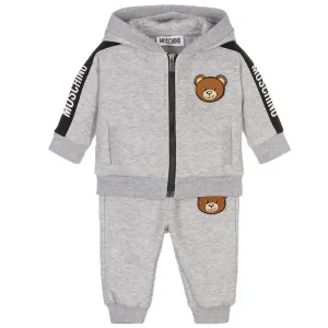 Moschino Unisex Babys Teddy Bear Tracksuit Grey - 2Y GREY