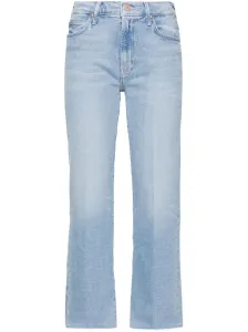 MOTHER - Jeans Cropped A Gamba Dritta In Denim