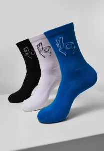 Salty Socks 3-Pack Black/White/Blue #2919809