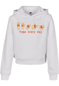 Children's Yoga Every Day Cropped Hoody White