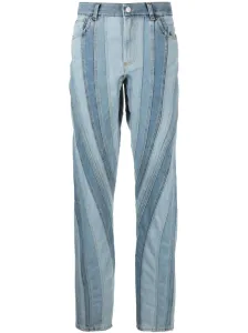 MUGLER - Jeans Denim Con Inserti #2741620