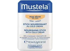Mustela Stick nutriente ed idratante per le labbra e guance (Nourish Stick with Cold Cream) 9,2 g