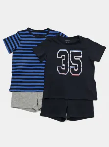 Set of two boys' pyjamas in blue name it Number - unisex