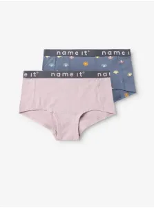 Set of two girl panties in blue and pink name it Hips - Girls