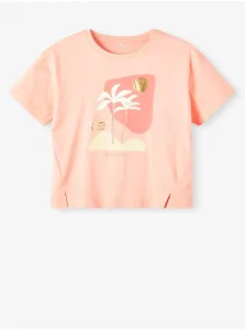 Apricot Girly T-shirt name it Flicka - Girls