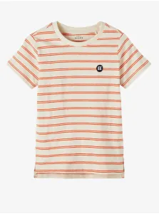 Orange-Beige Boys Striped T-Shirt name it Voby - Boys