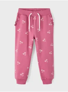 Pink Girly Patterned Sweatpants name it Trina - Girls