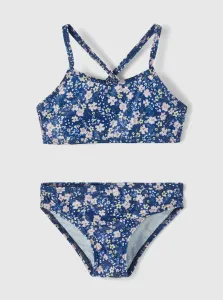 Blue Girly Floral Two Piece Swimsuit name it Felisia - unisex