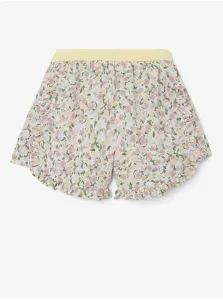 White-pink girly floral shorts name it Finna - unisex #768273