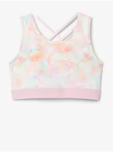 White-pink girl patterned crop top name it Delia - Girls
