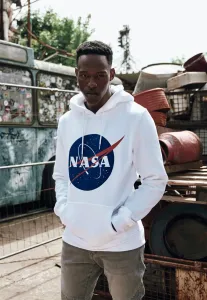 NASA Felpa con cappuccio Logo White M