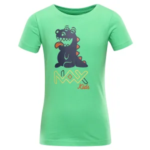 Kids cotton T-shirt nax NAX LIEVRO classic green variant pb #1427814