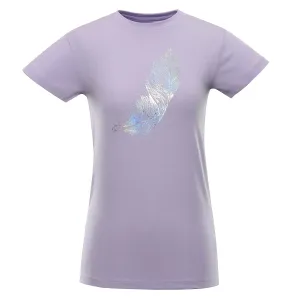 Women's T-shirt nax NAX ZSAFA pastel lilac