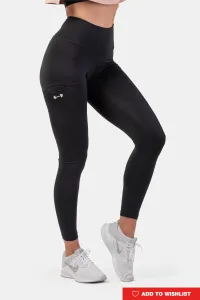 Nebbia Active High-Waist Smart Pocket Leggings Black M Pantaloni fitness