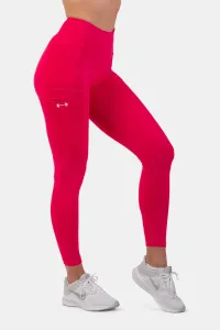 Nebbia Active High-Waist Smart Pocket Leggings Pink L Pantaloni fitness