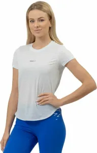Nebbia FIT Activewear T-shirt “Airy” with Reflective Logo White L Maglietta fitness