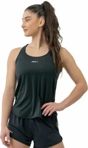 Nebbia FIT Activewear Tank Top “Airy” with Reflective Logo Black L Maglietta fitness