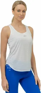 Nebbia FIT Activewear Tank Top “Airy” with Reflective Logo White S Maglietta fitness