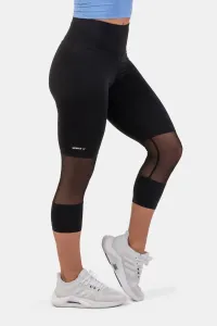 Nebbia High-Waist 3/4 Length Sporty Leggings Black L Pantaloni fitness
