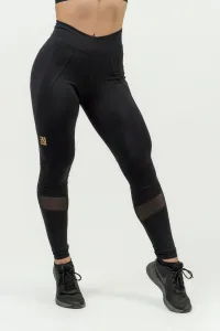 Nebbia High Waist Push-Up Leggings INTENSE Heart-Shaped Black/Gold L Pantaloni fitness