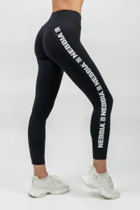 Nebbia High Waisted Side Stripe Leggings Iconic Black L Pantaloni fitness